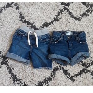 2 pairs of old navy Jean shorts